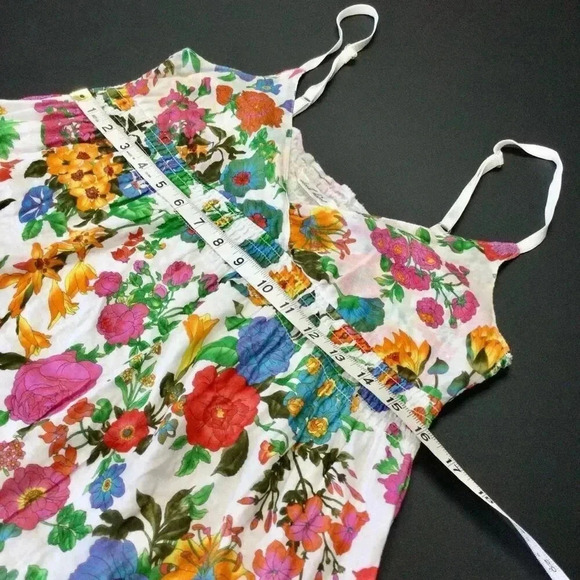 Derek Heart Womens Multi-Color Floral V-Neck Sleeveless Sundress Size Medium - Picture 5 of 9